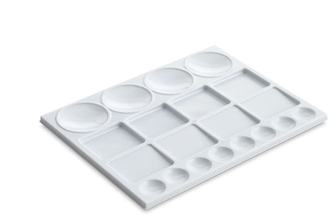 Plastic Rectangular Paint Tray With 20 Wells