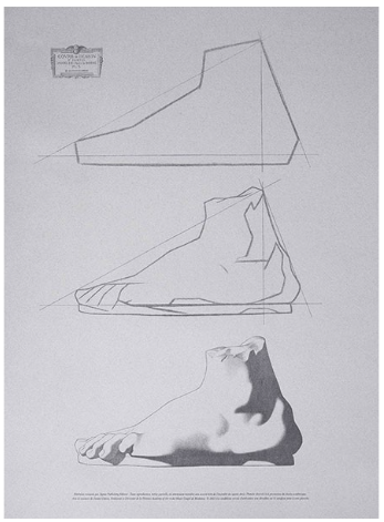 Bargue Plate I-05 Profile of a Foot