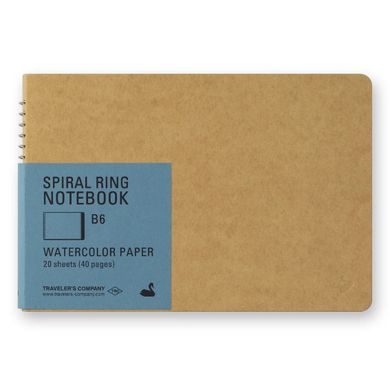 Traveler's Spiral Watercolor Paper Notebook