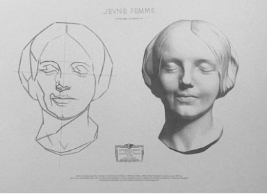 Bargue Plate I-53, Young Woman