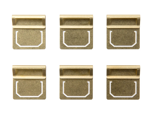 Traveler's Brass Index Clips