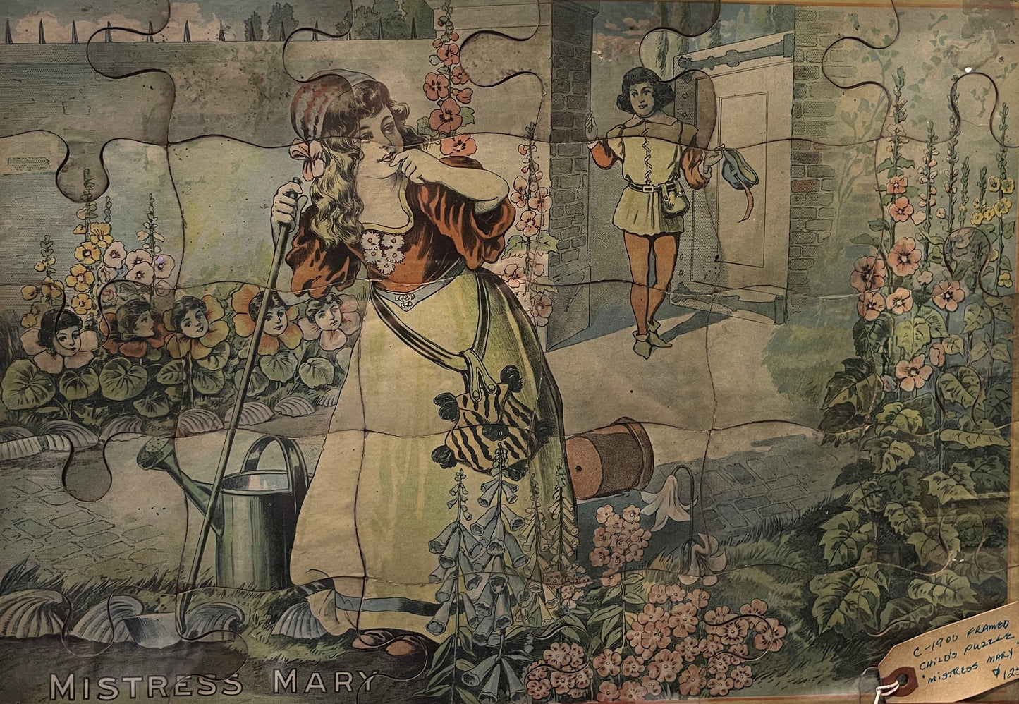 "Mistress Mary" framed puzzle