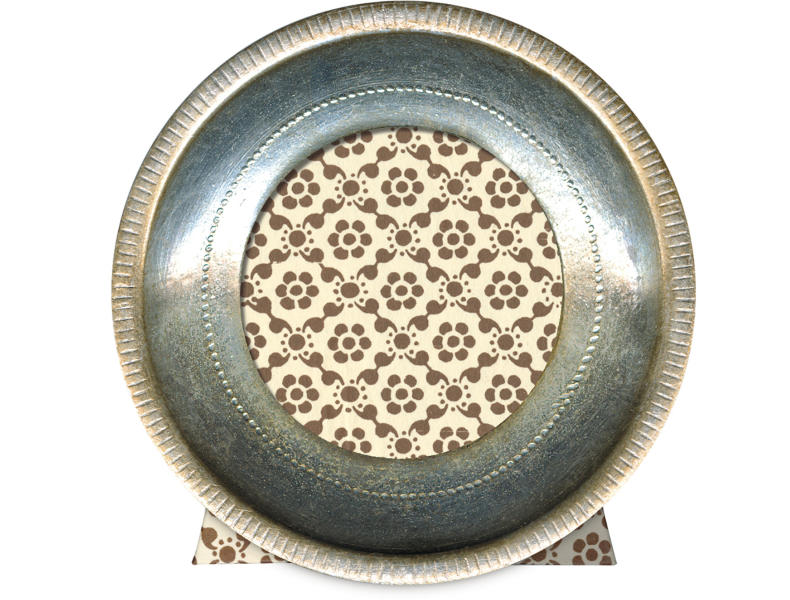 Florentine Frames - Round Silver Leaf
