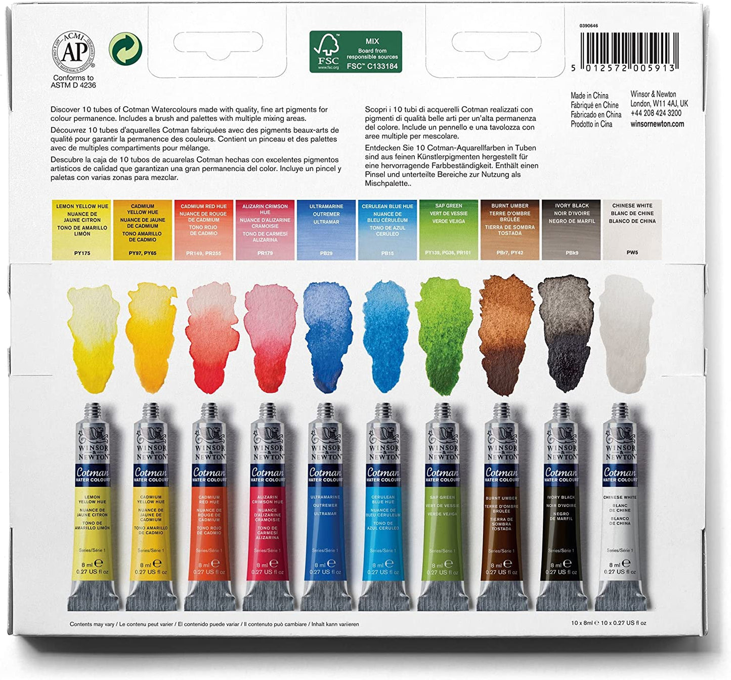 Winsor & Newton Watercolor Palette Set