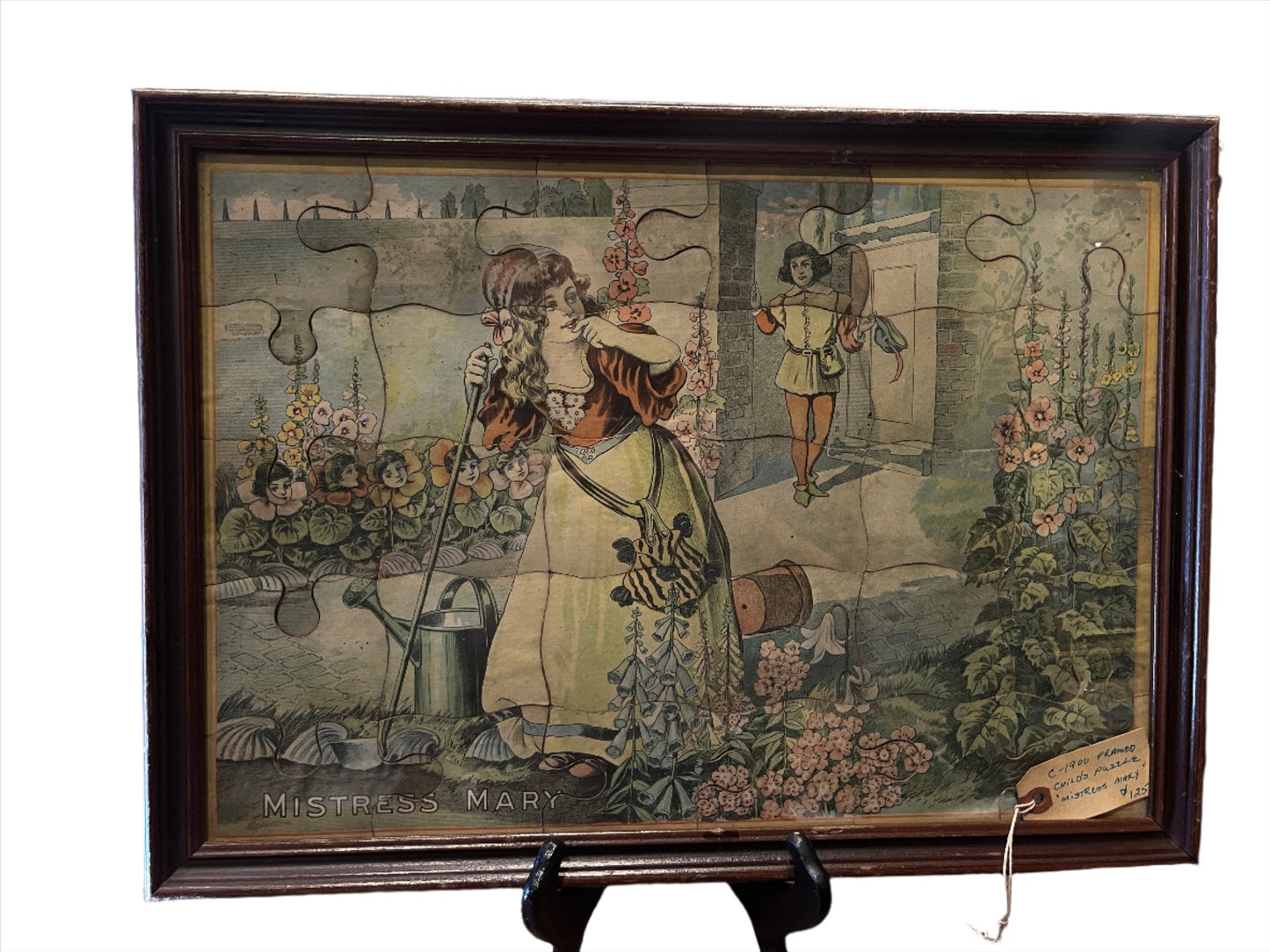 "Mistress Mary" framed puzzle