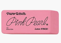 Paper Mate Pink Pearl Eraser