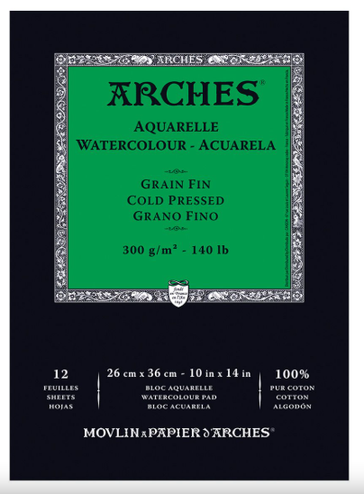 Arches Block - 10 x 14 Cold Press 140 lb.