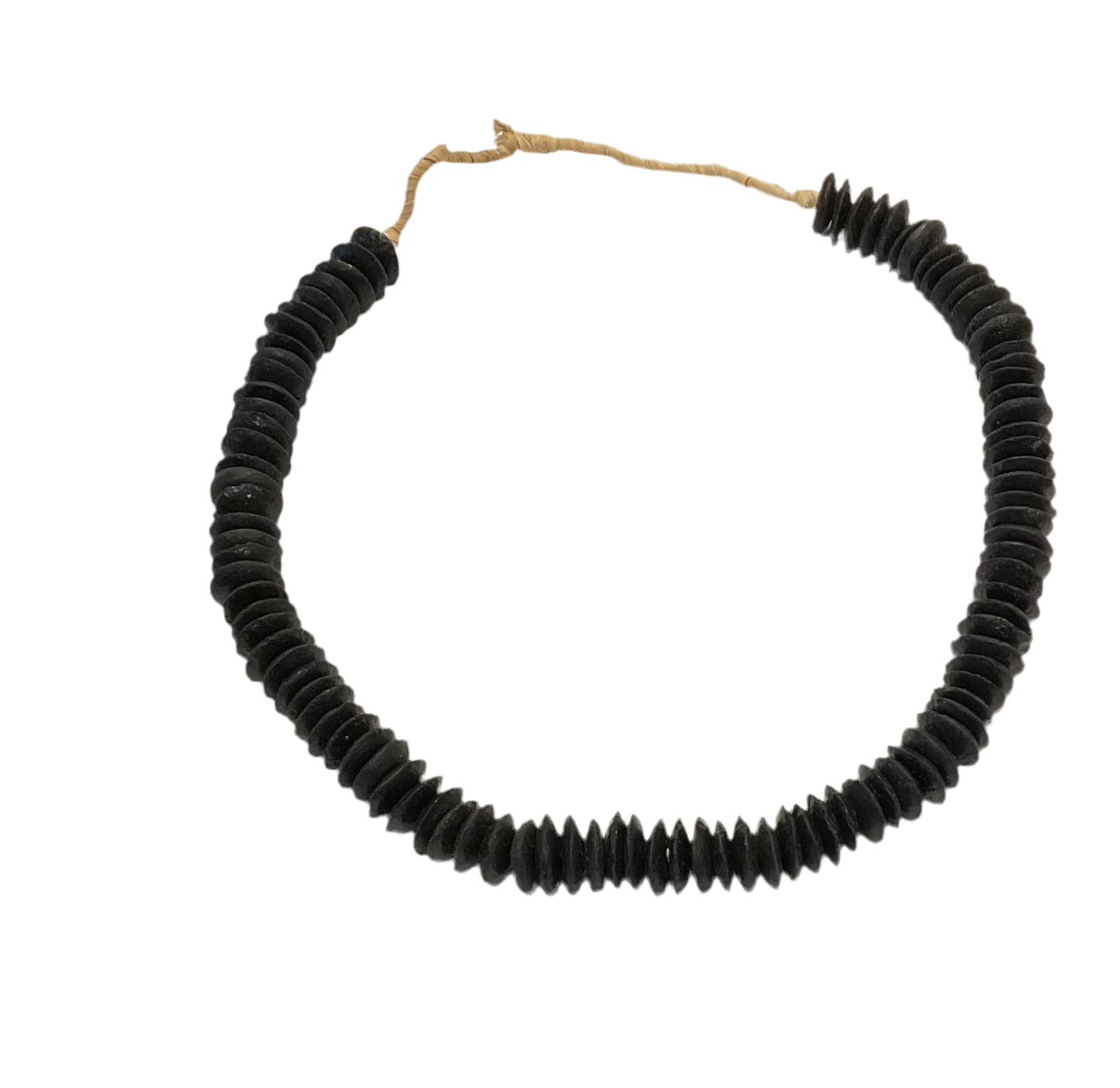 Ashanti Glass Saucer Beaded Necklace