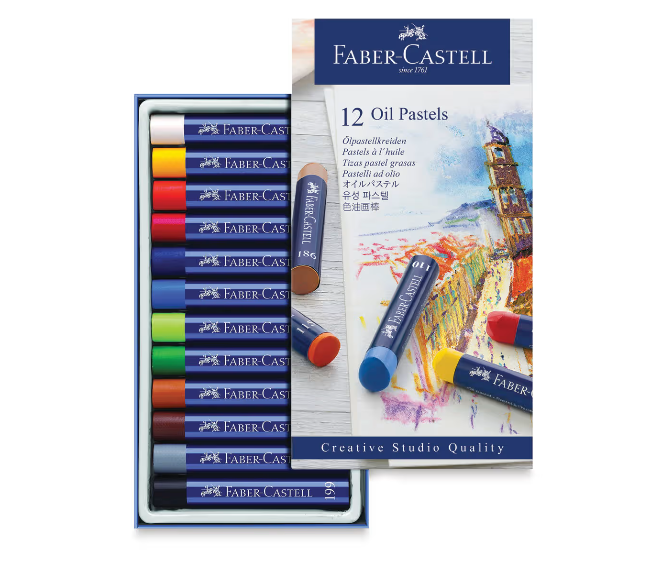Faber-Castell Set of 12 Oil Pastels