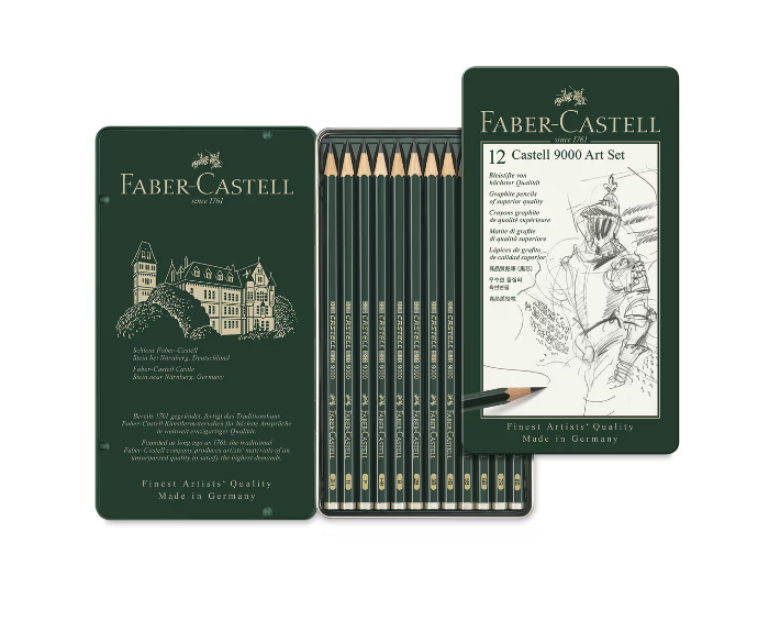 Faber-Castell 9000 Graphite Pencil Tin Set