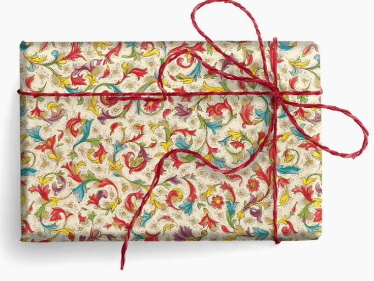 Florentine Wrapping Paper, 2 Folded Sheets 19.7 X 27.6 in.