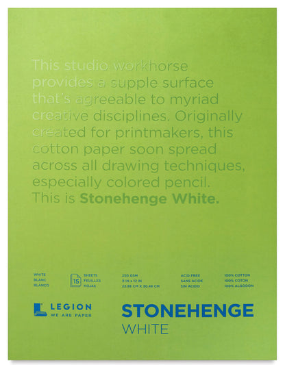 Stonehenge White 15 Sheet Pad
