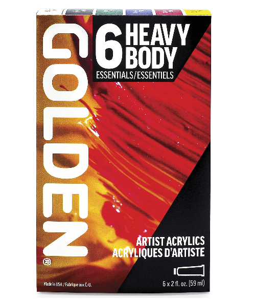 Golden Heavy Body Acrylic Intro Set of 6