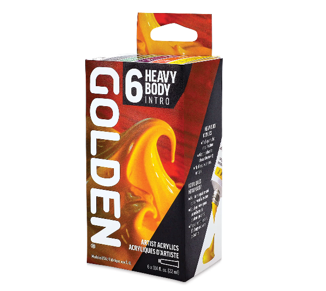 Golden Heavy Body Acrylic Intro Set of 6