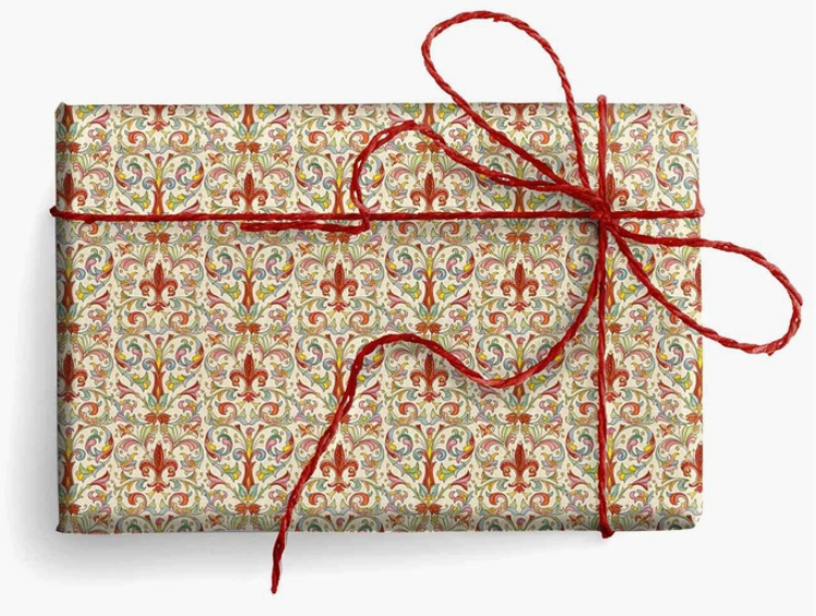 Florentine Wrapping Paper, 2 Folded Sheets 19.7 X 27.6 in.