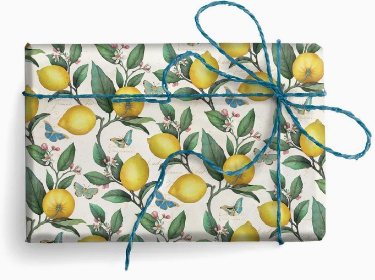 Florentine Wrapping Paper, 2 Folded Sheets 19.7 X 27.6 in.