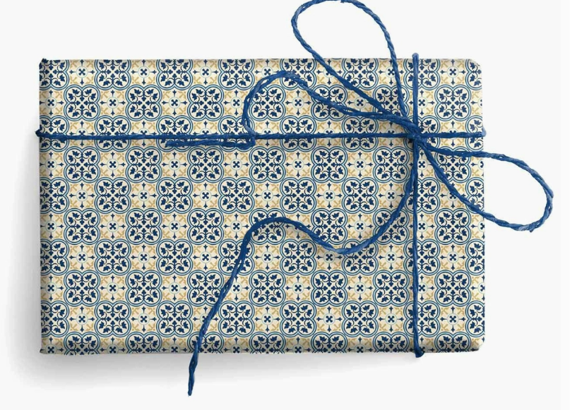 Florentine Wrapping Paper, 2 Folded Sheets 19.7 X 27.6 in.