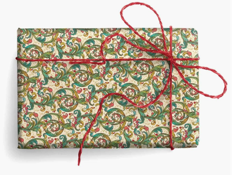 Florentine Wrapping Paper, 2 Folded Sheets 19.7 X 27.6 in.