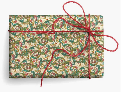 Florentine Wrapping Paper, 2 Folded Sheets 19.7 X 27.6 in.