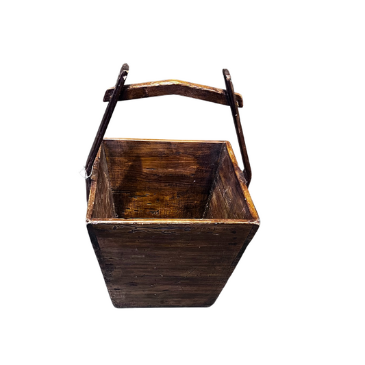 Chinese Wooden Grain Bucket