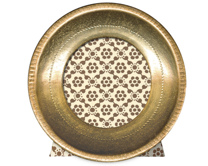 Florentine Frame - Round Gold Leaf