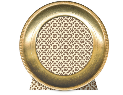 Florentine Frame - Round Gold Leaf