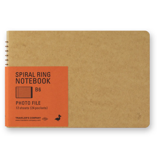 Traveler's Spiral Ring Notebook B6 Photo File