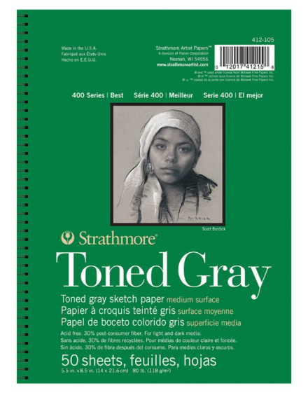 Strathmore Toned Gray 400 Series