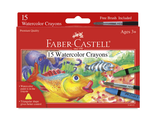 Faber-Castell Watercolor Crayon Set of 15